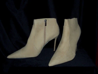 Colin Stuart Light Camel - Beige - Tan - Stiletto Zip Up Angle Boots Sz 10 - New - Image 1 of 4