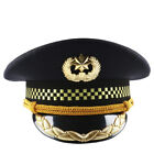 Men Captain Performance Cap Army Police Hat Fancy Dress Military Costume New