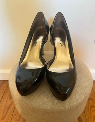 Женские Madden девочка черный лакированная кожа каблуки, черный туфли на высоком каблуке, черные платформы - Изображение 1 из 3