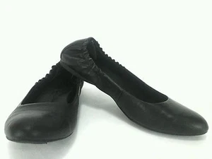 KORKS Kork Ease Julie Black Leather Classic Ballet Flat Womens US 7 EU 38 $140 - Picture 1 of 6
