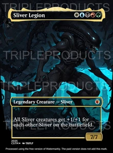 Sliver Legion - Anime Waifu High Quality Altered Art Custom Karte - Bild 1 von 2