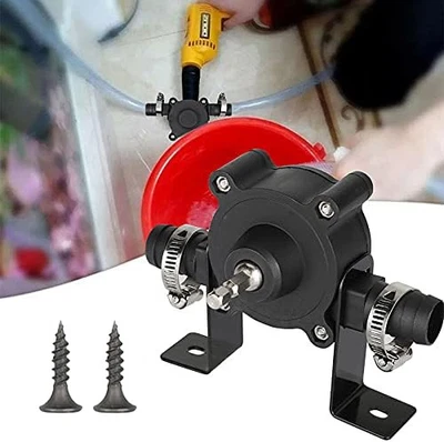 Electric Self Priming Pump Home Drill Drive Water Oil Fluid Transfer Pumps Tools