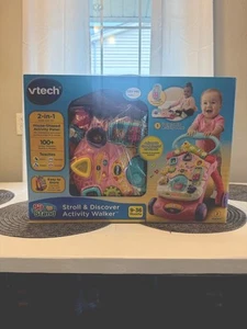 VTech Stroll and Discover Activity Walker 2 in 1 - Pink - Picture 1 of 5
