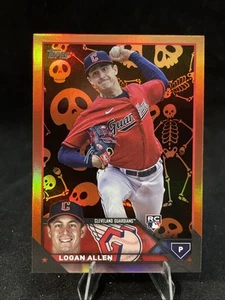 2023 Topps Update LOGAN ALLEN (RC) Skeleton Halloween 16/50 SSP Guardians #US233 - Picture 1 of 9
