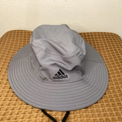 Adidas Bucket Hat Mens One Size Grey Victory AEROREADY Wide Brim Moisture Wick - Image 1 of 4