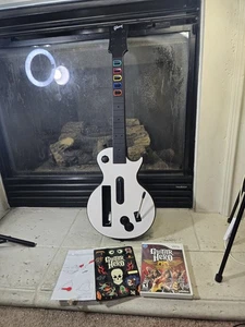 Nintendo Wii Guitar Hero Gibson Les Paul wireless rosso ottano testato e aerosmith  - Foto 1 di 9