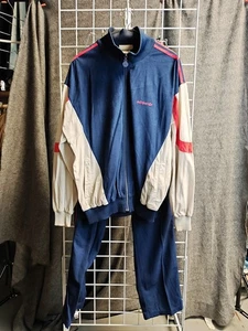 Adidas Vintage Original Velor TrackSuit 70-80s Men's L Rare! - Picture 1 of 7