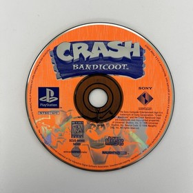 Crash Bandicoot (PlayStation 1, 1996) PS1 Black Label Disc