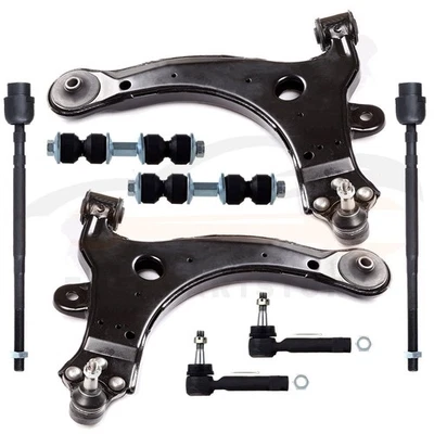 For 2000-2005 Chevrolet Impala 8 Pcs Front Control Arms Tie Rods Suspension Kit - Image 1 of 4