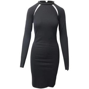 Stella McCartney Embellished Collar Dress in Black Cotton - Picture 1 of 10