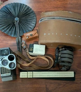 Misc Antiques. Camera, Telephone And Lense - Picture 1 of 8