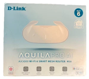 D-Link AQUILA PRO AI AX3000 Wi-Fi 6 Mesh Router M30 Dual-Band Gigabit - Picture 1 of 22