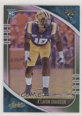 2020 Panini Absolute Rookie Spectrum Green /25 K'Lavon Chaisson #173 Rookie RC - Image 1 of 2