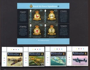 M28151 Gibraltar 2013 RAF Serie 2 Set X4 Bloques X4 + M/S UMM Sg 1495/9 - Imagen 1 de 1