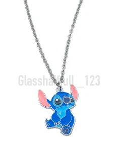 Stitch Necklace Lilo & Stitch 18" Chain Girls Disney Charm Necklace Gift Bag UK - Picture 1 of 1