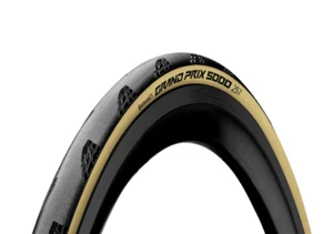 Continental GP5000 Clincher Folding Road Tyre In Black/Cream 700 x 25c - Picture 1 of 4