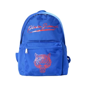 Plein Sport Unisex Logo Print Bright Blue "ZAINO EASTPAK" Backpack Bag - Picture 1 of 10