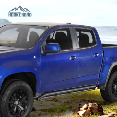 Fit Chevy Colorado GMC Canyon Crew Cab 2015-2024 Pair Tubular Side Rocker Guards — 第 1/4 张图片