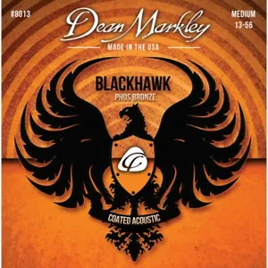 Acoustic Guitar Strings Medium 13-56 - Dean Markley Blackhawk Coated Pure Bronze - Picture 1 of 1