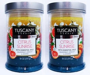 2 Tuscany Candle CITRUS SUNRISE 2 Docht Duftwachskerze 18 oz groß - Bild 1 von 1