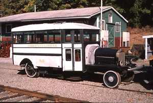 Original Slide: Morristown & Erie 10 - White Motor Company Railbus - Picture 1 of 1