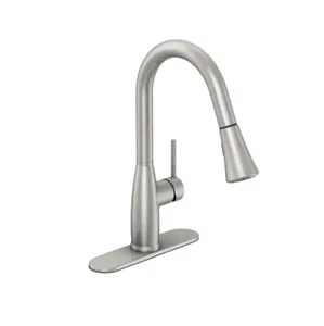 *NEW* Cartway 1-Handle Pull-Down Sprayer Kitchen Faucet, Brushed Nickel (D001B) - Picture 1 of 4