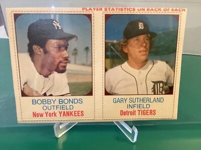 1975 Hostess Hand Cut Partial Panel #145 Bobby Bonds #146 Gary Sutherland Clean - Image 1 of 4