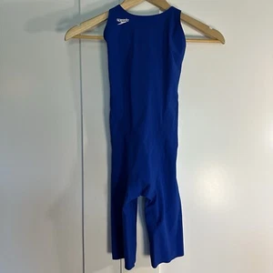 SPEEDO Powerplus Prime Voyage Blue Girls Race Day Suit Size 22 NWT Teen Junior - Picture 1 of 11