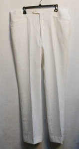 Pantalones The Sansabelt System 41x34 vintage para hombre blancos - Imagen 1 de 7