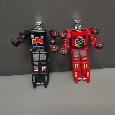 Vintage 80s Mega Moto-Bots Trucks Transforming Robots 1980s Retro Toy Bundle x2 - Image 1 of 4