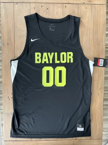 New Nike Baylor University Bears Stock Basketball Jersey Men's L 932177 Black Cover