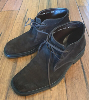 Salvatore Ferragamo Men’s Lace-up Leather/Suede Ankle Boots Size 8.5 - Image 1 of 4