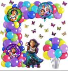 121 Pieces Encanto Garland Kit Foil Balloons 3D Butterfly Decor
