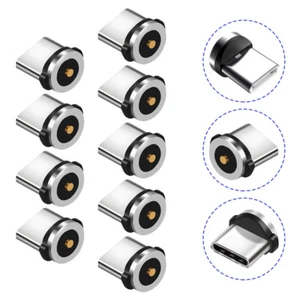 9Pcs Tip Head for Type Magnetic Charging Charger Cable Connector Cell Phone - Picture 1 of 12