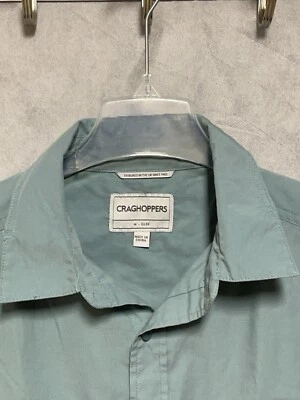 Craghoppers Shirt Men's M Blue Golf Performance Active Hiking Camping Outdoor - Image 1 of 4