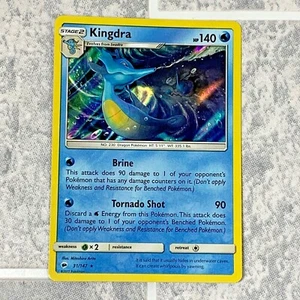 Pokemon Karte TCG Kingdra 1/147 Burning Shadows Holo Foil Rare Near Mint - Bild 1 von 12