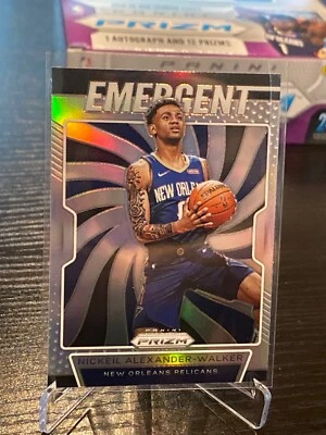2019-20 PANINI PRIZM NICKEIL ALEXANDER-WALKER RC SILVER EMERGENT PELICANS - Image 1 of 2