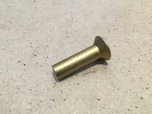 5/16 inch dia x 1 1/8 long Brass Counter Sunk Head Rivets. Head 9/16 inch dia. - Picture 1 of 1
