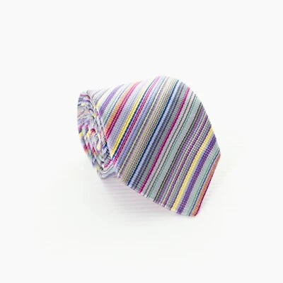 Duchamp London 100% Silk Handmade Neck Tie Vibrant Bold Multicolor Stripe Mens - Image 1 of 4