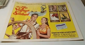 VTG 7th Voyage of Sinbad Original Movie Poster Ray Harryhausen 1975 28" X 22" - Picture 1 of 9