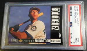 1994 ALEX RODRIGUEZ COLLECTORS CHOICE #647 PSA 9 MARINERS CENTERED - Picture 1 of 2