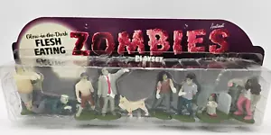 Zombies Playset Figures, Glow In The Dark Flesh Eating, Accoutrements, 2007 - Picture 1 of 6