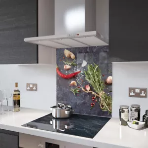 Glas Splashbacks Kräuter und Gewürze Glas und Zubehör - hergestellt von Premier Sortiment - Bild 1 von 6
