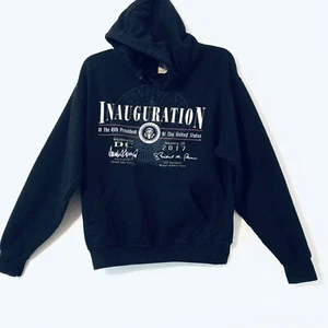 Donald Trump 2017 Inauguration 45th President Sweatshirt Hoodie Size S Black - Picture 1 of 6