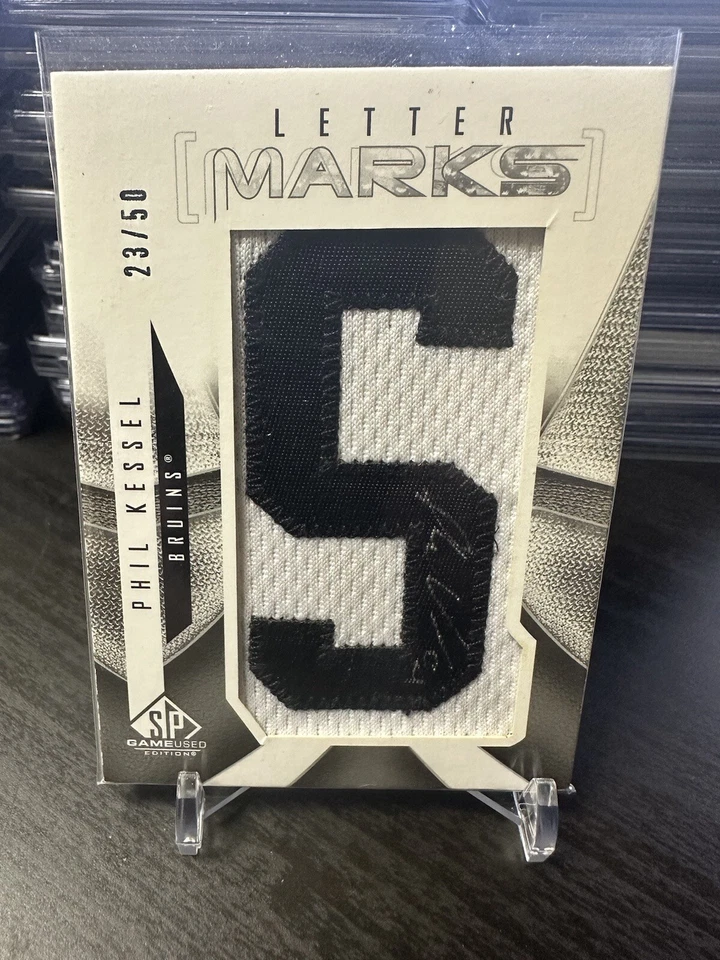 2009-10 UD SPGU LETTER MARKS AUTO PATCH - #LM-KE PHIL KESSEL - BRUINS SSP 23/50 - Image 1 of 2