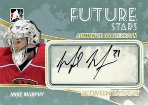 2010-11 MIKE MURPHY HURRICANES IN THE GAME BETWEEN THE PIPES AUTOGRAPH CARD ! - Picture 1 of 1