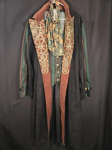 Spirit Halloween Costume Men’s Dapper Steampunk XL Jacket Vest Neck Scarf XLARGE - Picture 1 of 10