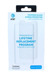AT&T Screen Protector PureGuard Tempered Glass For iPhone 13 Pro and iPhone 13 - Picture 1 of 2