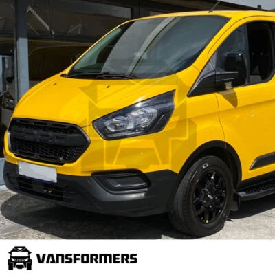 VANSFORMERS Ford Transit Custom MK1 Facelift 2018+ Wheel Arch Trims Fender Flares Matt Black