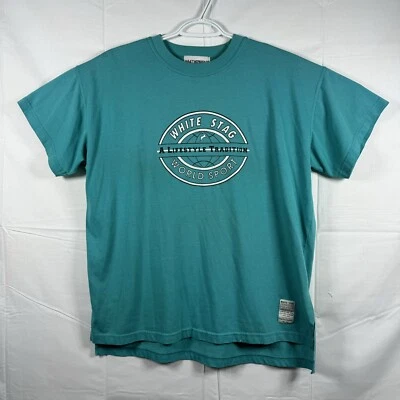 Винтажная мужская футболка с логотипом White Stag «a lifestyle traditon world sport» L - Изображение 1 из 4